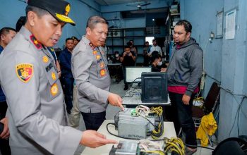 Poldasu Bongkar Tambang Bitcoin Mencuri Arus Listrik
